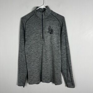 Lululemon Ottawa Senators Metal Vent Long Sleeve Quarter Zip Mens Sz Large Grey